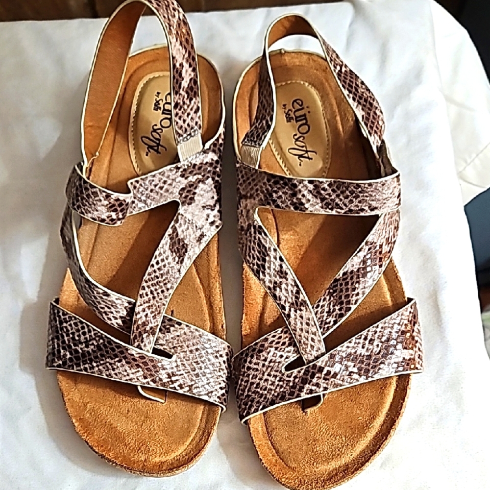 Euro By Soft Brown Sandals